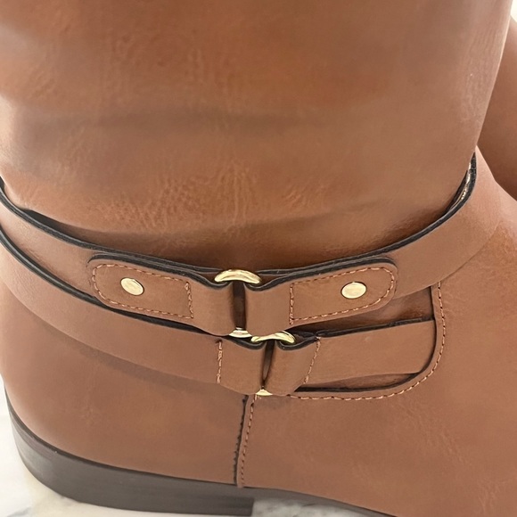 New! Style & Co Kindell Tall Riding Bourbon Brown Boots Size 6.5 - Picture 5 of 11